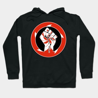 Black Lives Matter Fist Circled Flag Hong Kong Hoodie